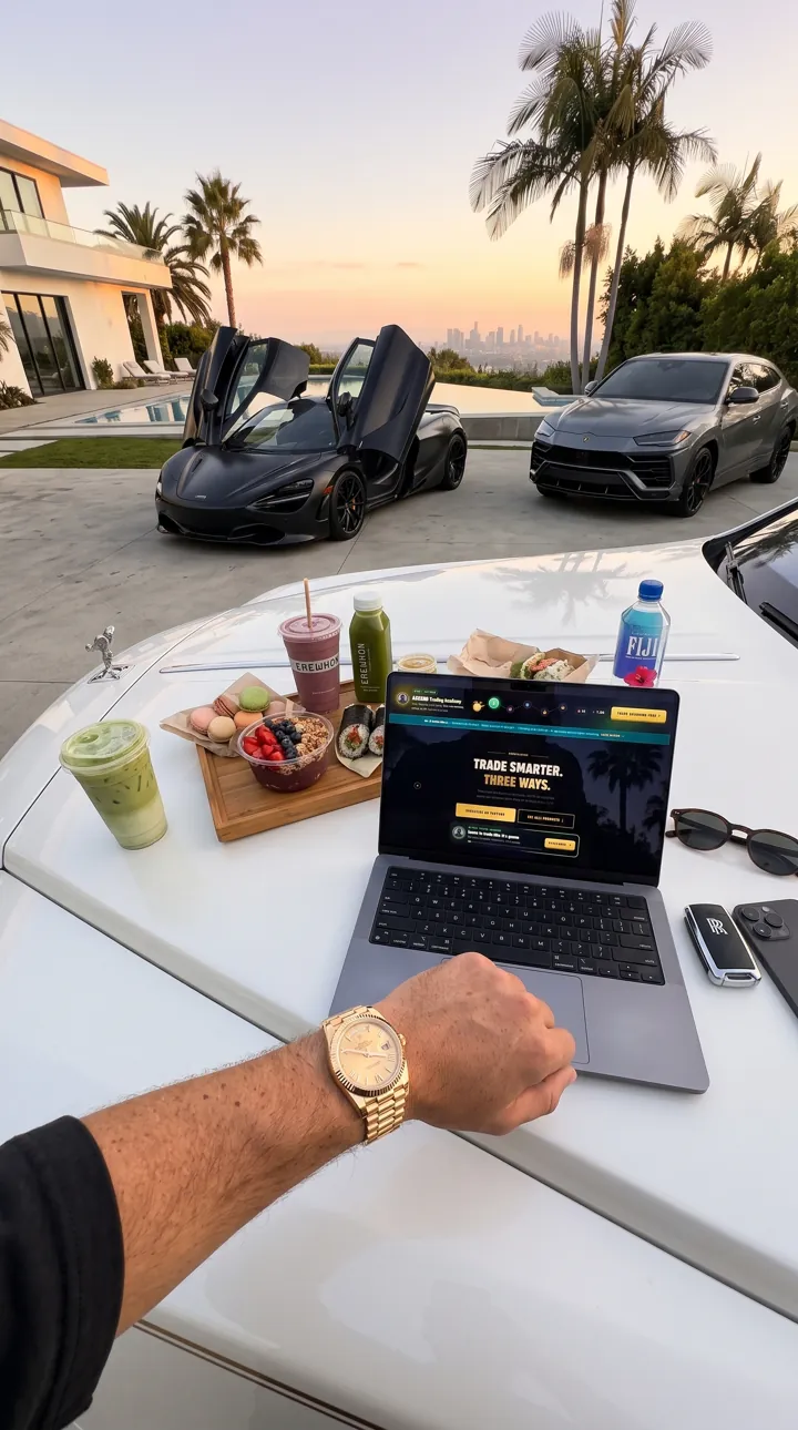 Laptop with the RedPillPips website open in Beverly Hills, CA