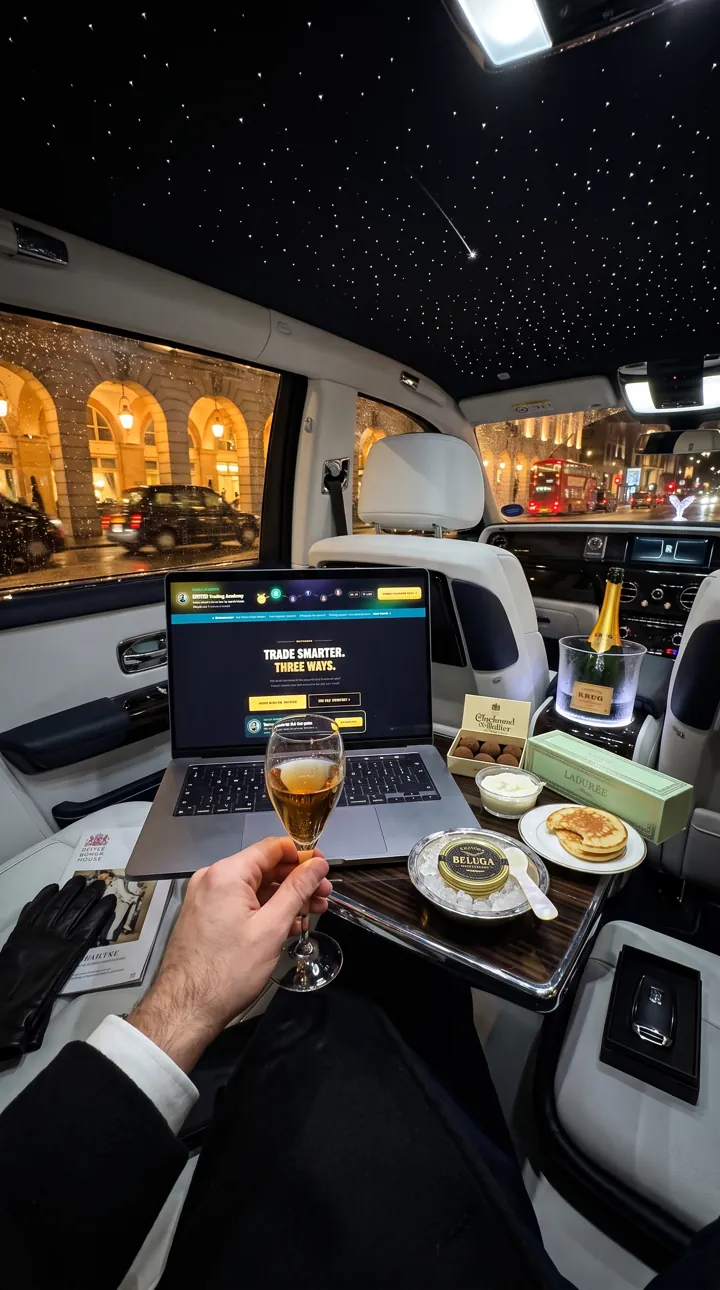 Laptop with the RedPillPips website open in Mayfair, London