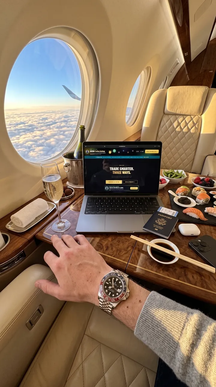 Laptop with the RedPillPips website open in 41,000 ft